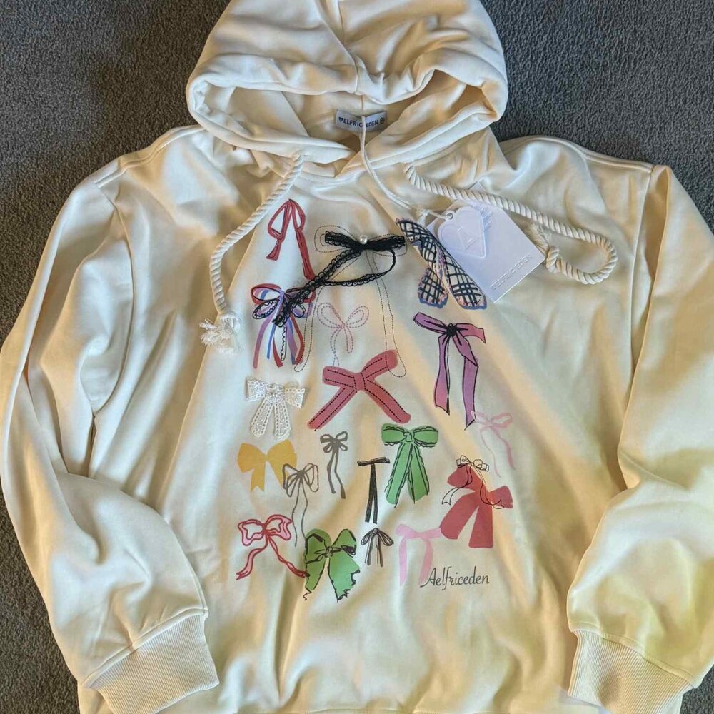 Aelfric Eden Layered Playful Bow Hoodie